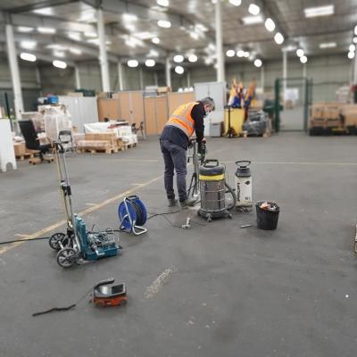 Réalisation de carottages sur dallage industriel pour calculer sa capacité portante
